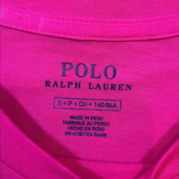 NWT Polo Ralph Lauren Hot Pink T-Shirt Dress Small 100% Cotton New Short Sleeve - Picture 5 of 11